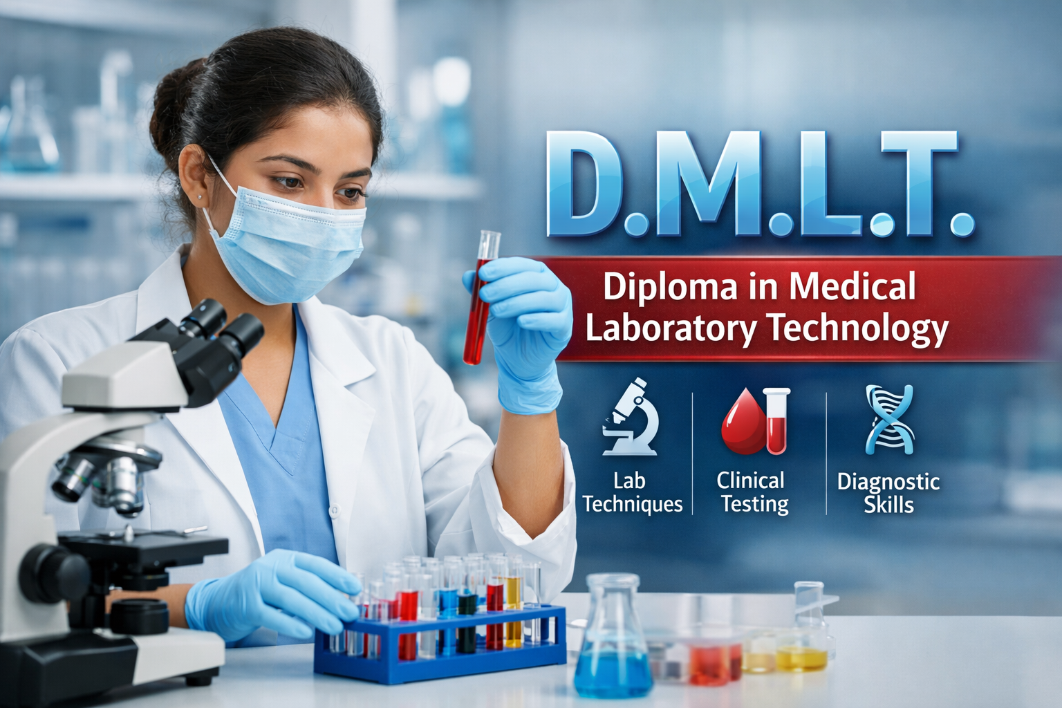 D.M.L.T. (Diploma in Medical Laboratory Technology)